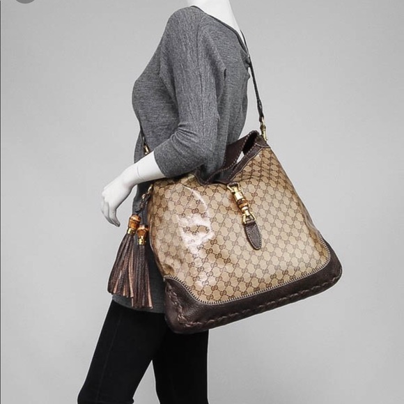 Gucci New Jackie Bag GG Coated Canvas Large - Picture 3 of 16